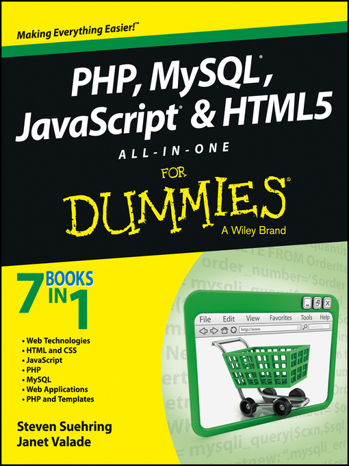 Imagen de portada para PHP, MySQL, JavaScript & HTML5 All-in-One For Dummies